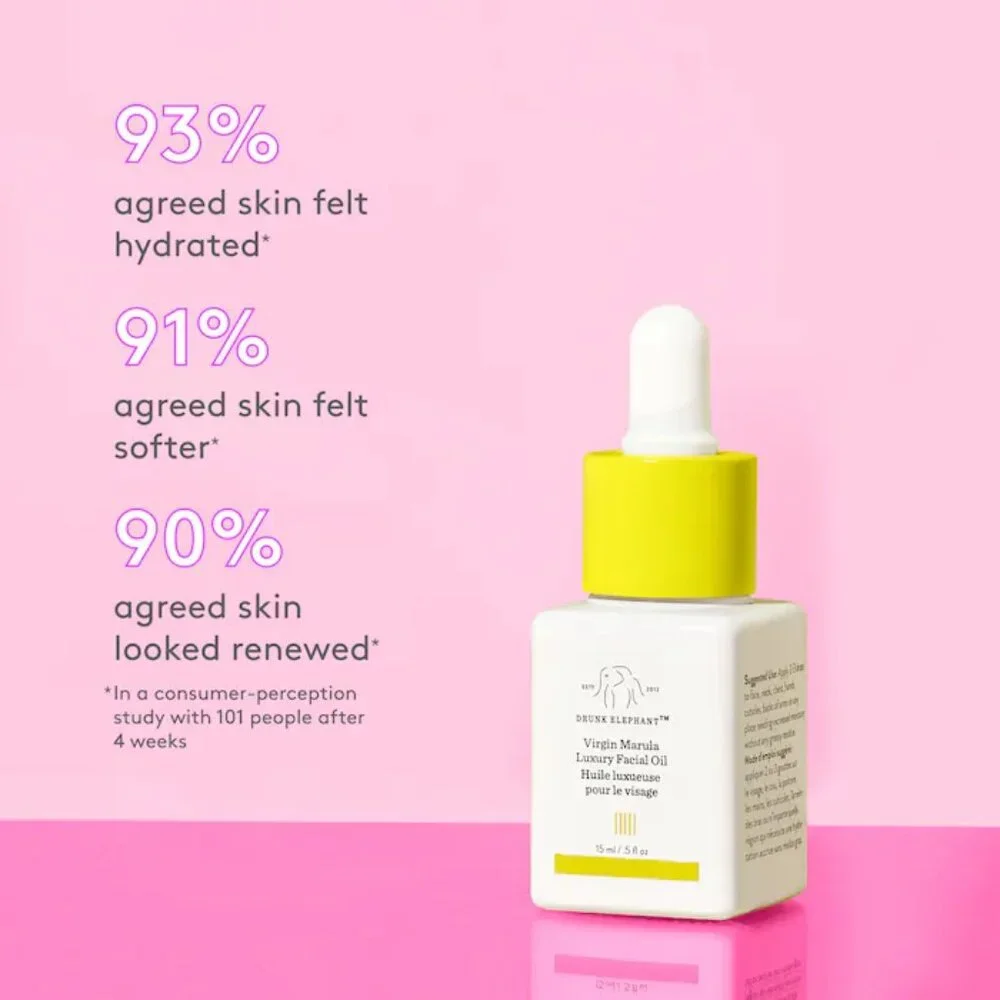 NEW & 1/2 PRICE  ✅Drunk Elephant VIRGIN MARULA LUXURY OIL .5oz / 15mL  ✨NEW
